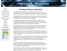 Tablet Screenshot of faithwalk-ministries.com